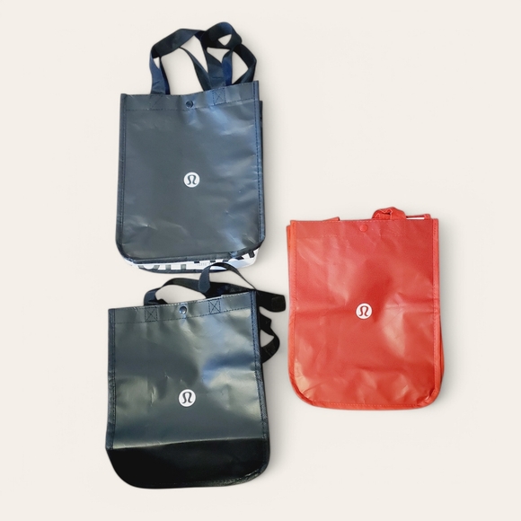 lululemon athletica Handbags - NWOT Lululemon Small Reusable Shopping Tote Bundle of 3